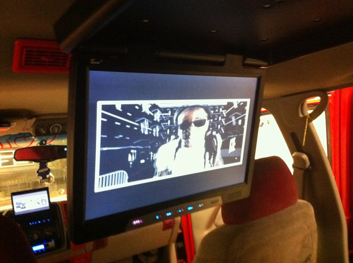 In-car video entertainment screen