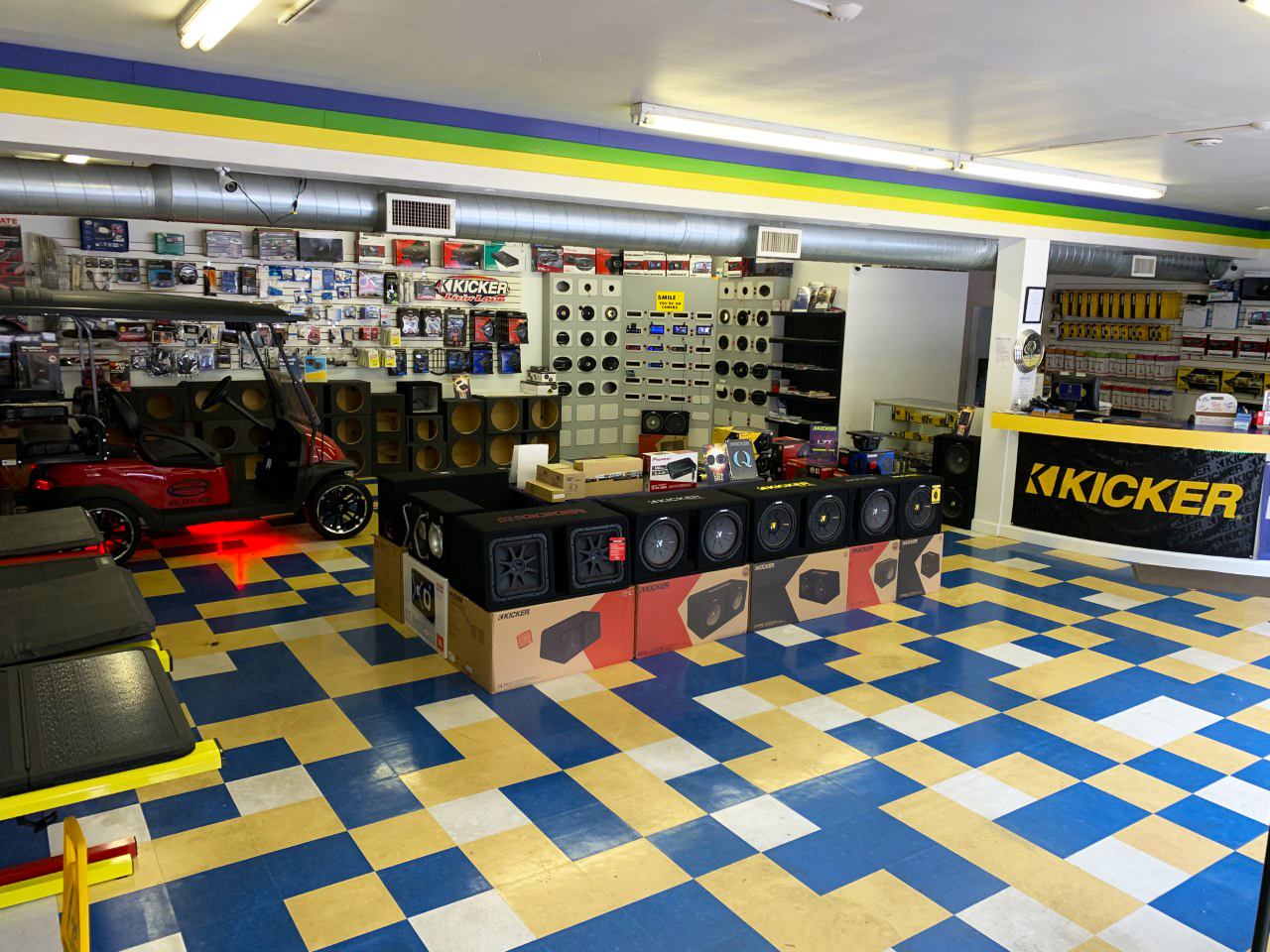 Interior of the Auto Addictions shop